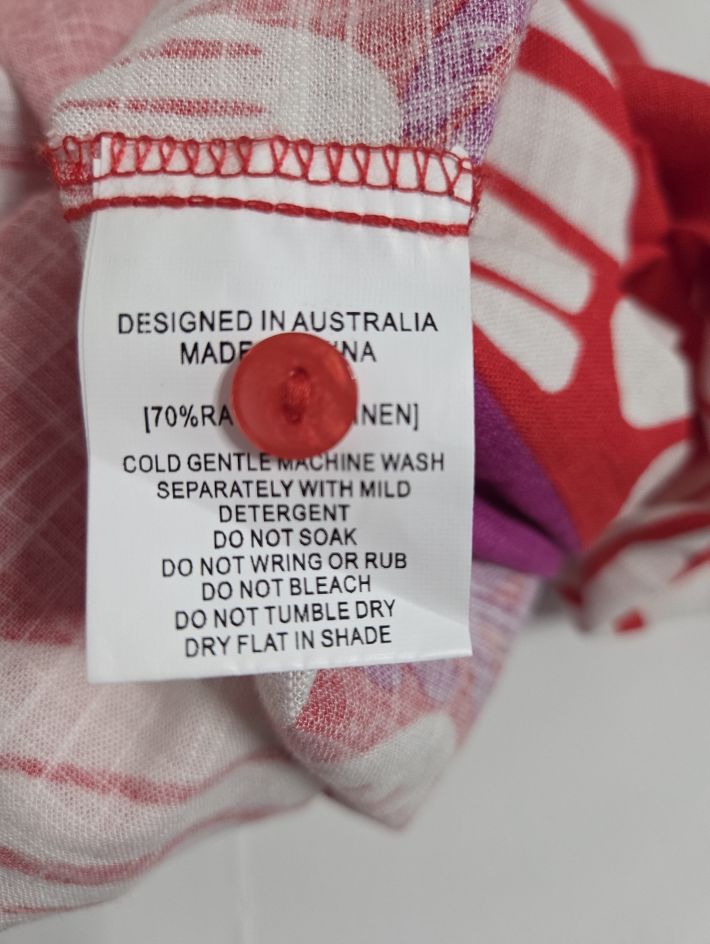 NWT- White Closet Elements Red & White Button-Front Belted Maxi Sundress - Picture 6 of 9